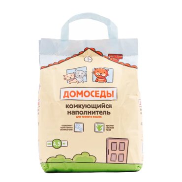 Домоседы Наполнитель для кошачьего туалета комкующийся 45 кг 375₽