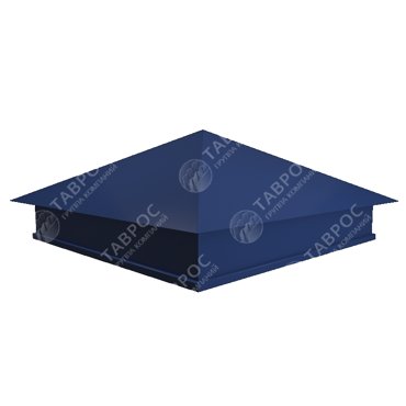 Колпак на столб Гладкий полиэстер RAL 5005 Синий 520520 1248₽