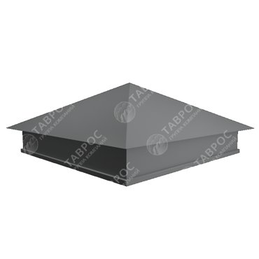 Колпак на столб Гладкий полиэстер RAL 7004 Серый 520520 1248₽
