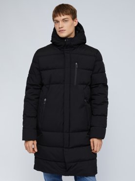 Тёплая удлинённая куртка с капюшоном 3999₽