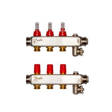 Коллекторы Danfoss SSM-3F с расходомерами 3 контура 12686₽