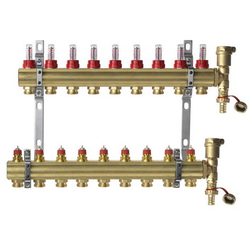Комплект коллекторов Danfoss FHF-9F set 9 контуров 36779₽