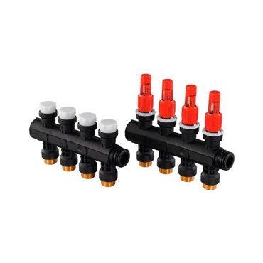Коллектор с расходомерами Uponor Vario Plus пластиковый выходы 4X 34 Евроконус 7090₽