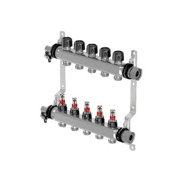 Коллектор с расходомерами Uponor Vario S стальной выходы 11X34 Евроконус 19700₽