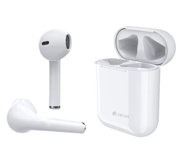 Беспроводные наушники Devia TWS Bluetooth V4 белые фото 3 2190₽