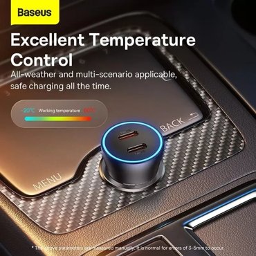 Автомобильное зарядное устройство Baseus Golden Contactor Pro CC 40W Синее CGJP000003 890₽