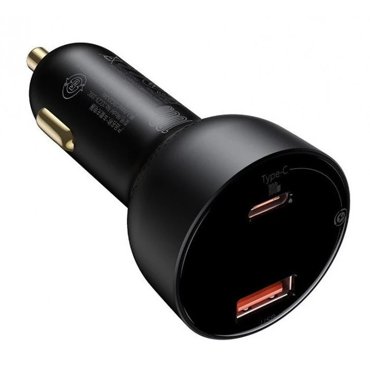 Автомобильное зарядное устройство Baseus Superme PPS Чёрный кабель Type-C 100W 1м TZCCZX-01 2590₽