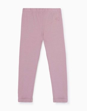 Фиолетовые легинсы с вышивкой для девочки Gloria Jeans 599₽