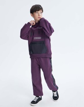 Лиловые спортивные брюки Jogger с лампасами Gloria Jeans 1999₽