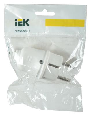 Iek EVP10-16-01-K01 ВПп10-01-Ст Вилка разборная прямая с зк 16А белая фото 2 110₽