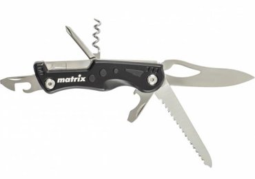 Нож многофункциональный 7 функций в чехле 107 мм Matrix 860₽