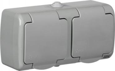 Розетка IEK ERA22-K03-16-54 16 А серый 475₽