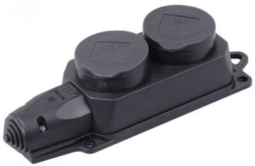 Розетка IEK ОМЕГА 16 А черный PKR62-016-2-K02 475₽