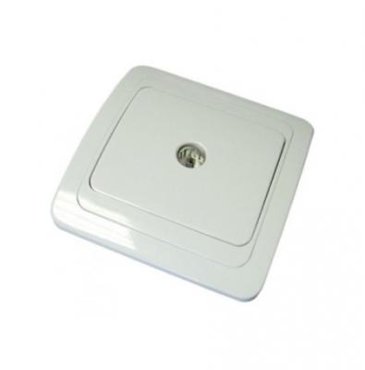 Розетка TDM SQ1804-0014 TV простая 0-2400 гц мама белая валдай 180₽