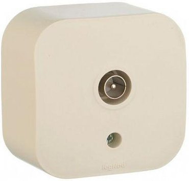 Розетка ТВ Legrand Quteo слоновая кость 782245 фото 3 295₽
