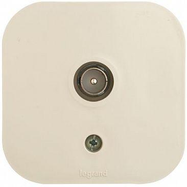 Розетка ТВ Legrand Quteo слоновая кость 782245 295₽