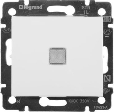 Выключатель Legrand Valena с подсветкой белый 774410 970₽