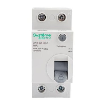 Systeme Electric City9 set выключатель дифференциального тока вдт 40а 2p 30ма тип-ac 230в C9R36240 2950₽
