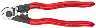 Тросорез KNIPEX 9561190 190мм кабельный ручки с пластмассовыми чехлами 7000₽