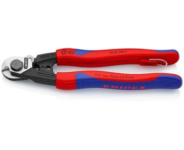 Тросорез KNIPEX 9562190 190мм кабельный ручки с двухкомпонентными чехлами 9640₽