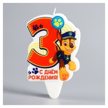 Щенячий патруль свеча в торт С днем рождения PAW Patrol 89₽