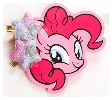 Набор зажимов для волос Звездочки пинки пай 2 шт My Little Pony 130₽