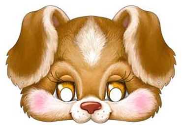 Карнавальная маска Щенок на резинке картон 376 X 178 164₽