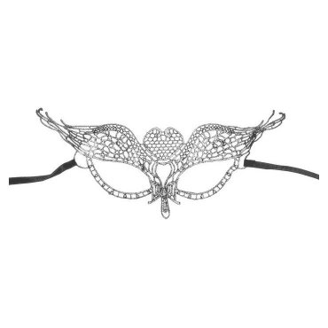 Маска карнавальная женская Тайна ажур 43₽