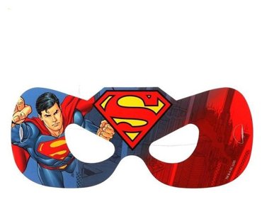 Набор бумажных масок Superman 6 шт 107₽