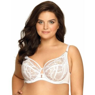 Бюстгальтер классика Ava Lingerie кружевной чашка мягкая кружевная бретели несъемные регулируемые размер 80H белый 4317₽