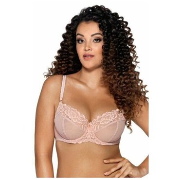 Бюстгальтер классика Ava Lingerie боковая поддержка чашка без пуш-ап мягкая на косточках формованная бретели регулируемые съемные размер 70F синий 5381₽