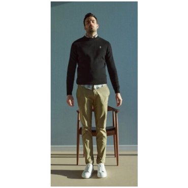 Брюки-чиносы slim fit из ткани с добавлением хлопка Размер XL 2299₽