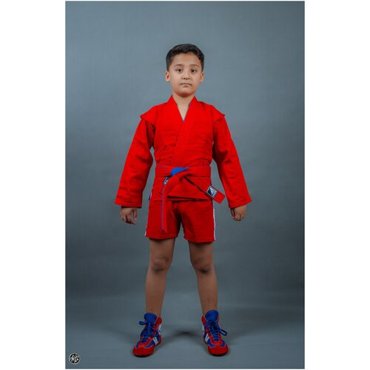 Куртка для самбо Amid KIDS двухсторонняя размер 34 красно-синий 2596₽