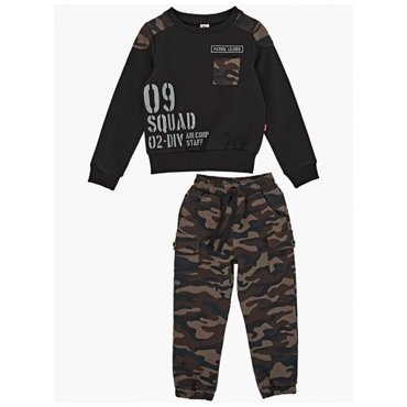 Спортивный костюм для мальчика Mini Maxi модель 4868 цвет камуфляжчерный размер 104 3282₽