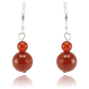 Серьги Бруснички-2 сердолик 324₽