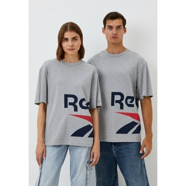 Футболка Reebok Reebok Side Vector Ss Tee размер L серый 2559₽