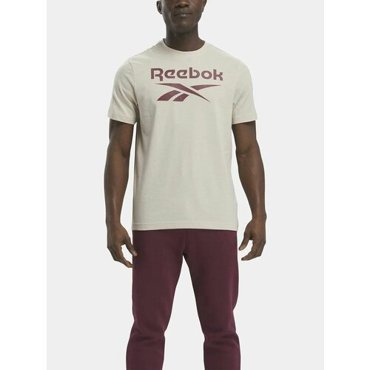 Футболка Reebok REEBOK IDENTITY STACKED LOGO T-SHIRT размер XS бежевый 1752₽