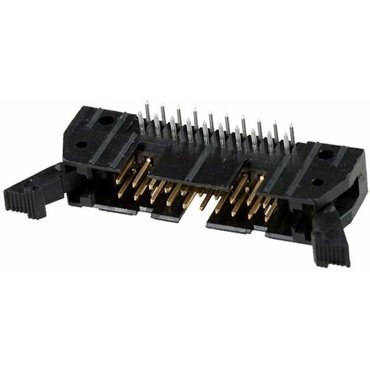 AMP-Latch-20 вилка на плату угл 254мм с защелкой 400₽