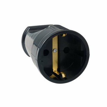 Кабельная розетка ABS-пластик прямая сз 16А 250В IP20 черная 24208 7 1081₽