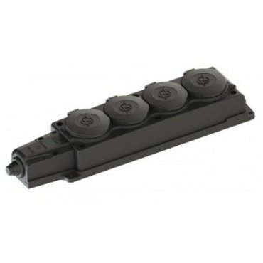 Колодка 4-ГН СЗ С крышками 16А IP44 каучук NE-AD арт4104 145884 688₽