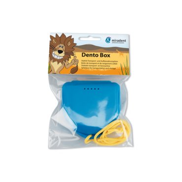 Футляр Miradent Dento-Box Blue для ортодонтических конструкций синий 510₽