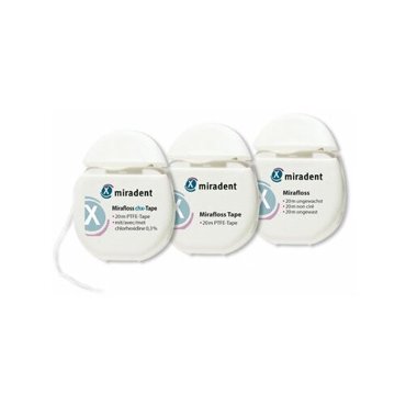 Mirafloss Unwaxed зубная нить в катушке невощеная 469₽