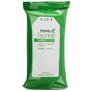 Влажные салфетки антибактериальные набор 96 шт Amway LOC 1245₽