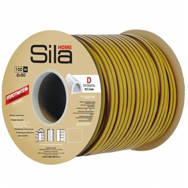 SILA Home D 100 уплотнитель самоклеящейся черный 974мм 8228₽