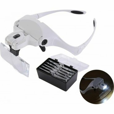 Налобная лупа Pro Legend 35x очки с подсветкой 2 LED PL4406 3427₽