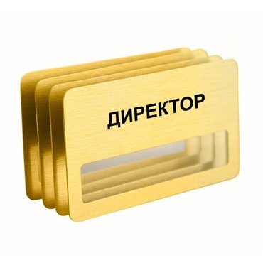Бейдж Директор на магните с окошком 4 шт золотого цвета 890₽