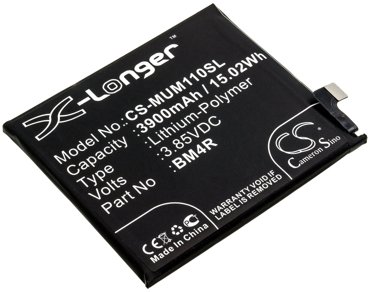 Аккумулятор CS-MUM110SL BM4R для Xiaomi Mi 10 Lite 385V 3900mAh 1502Wh 1920₽