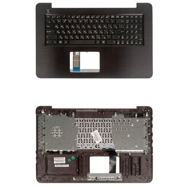 Keyboard Клавиатура для ноутбука Asus X756UA-1A с топкейсом черная 5424₽