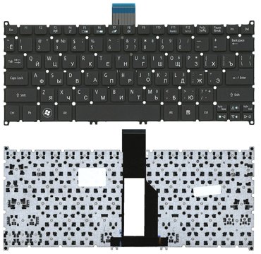 Клавиатура для ноутбука Acer Aspire S3 Aspire One 725 756 AO725 AO756 черная 695₽