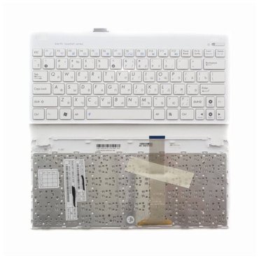 Клавиатура для ноутбука Asus Eee PC 1011CX белая с белым топкейсом версия 1 1700₽